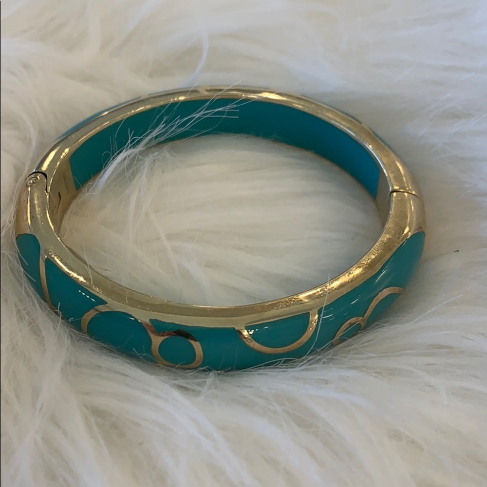 Angelique de Paris Blue resin Bangle